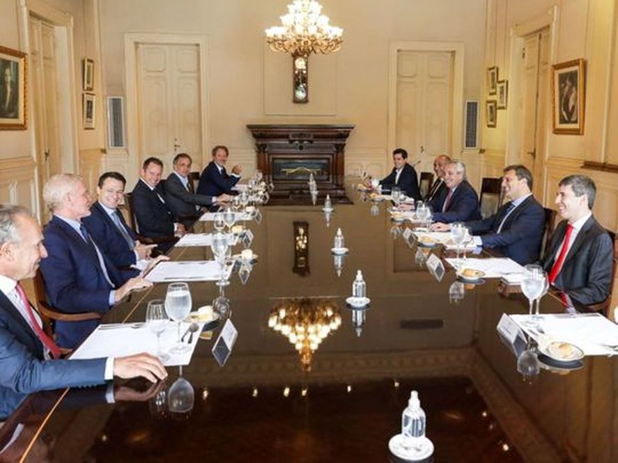 Cumbre de empresarios con Alberto Fernández.