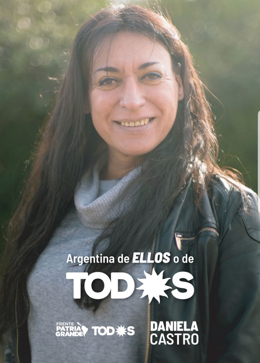 Daniela Castro la candidata trans a diputada nacional por el Frente de Todos de la Provincia de Buenos Aires, a quien Ámbito Financiero le colocó nombre masculino 