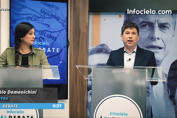 Ayelén Rasquetti (Izq.) y Pablo Domenichini (Der.) participaron de Infocielo El Debate de la tercera sección electoral.