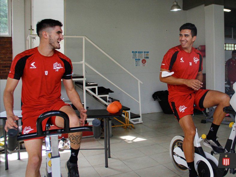 Gustavo Del Prete junto a Jorge Rodríguez en Estudiantes