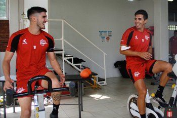 Gustavo Del Prete junto a Jorge Rodríguez en Estudiantes
