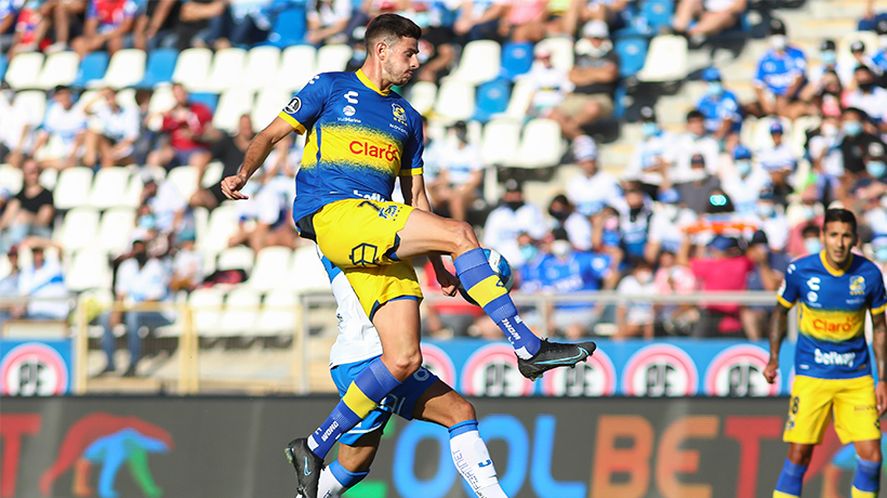 Di Yorio anotó el gol de Everton ante los Cruzados, para cortarles un invicto de dos años como locales.