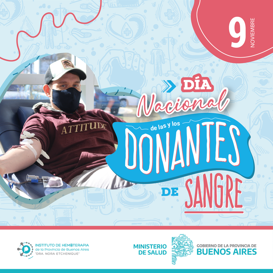 Cada 9 de noviembre se conmemora el Día Nacional del Donante Voluntario de Sangre