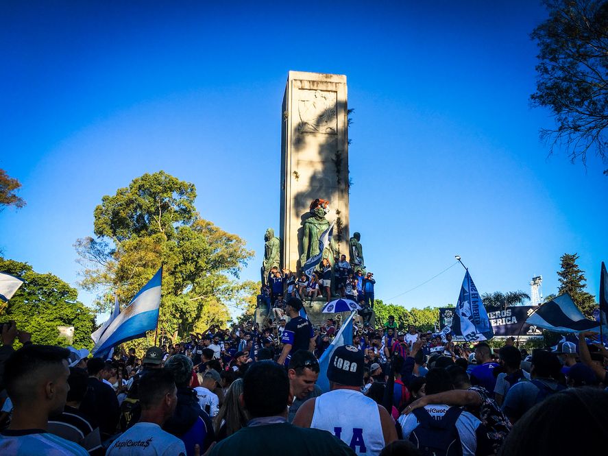 Una postal de los últimos años en el Día del Hincha de Gimnasia.