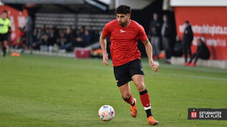 Leandro Díaz en el amistoso de Estudiantes ante Huracán (Prensa EDLP)