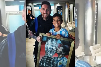 dibujuani conocio a lionel messi: lo unico que te pido es que lo cuelgues en el living de tu casa