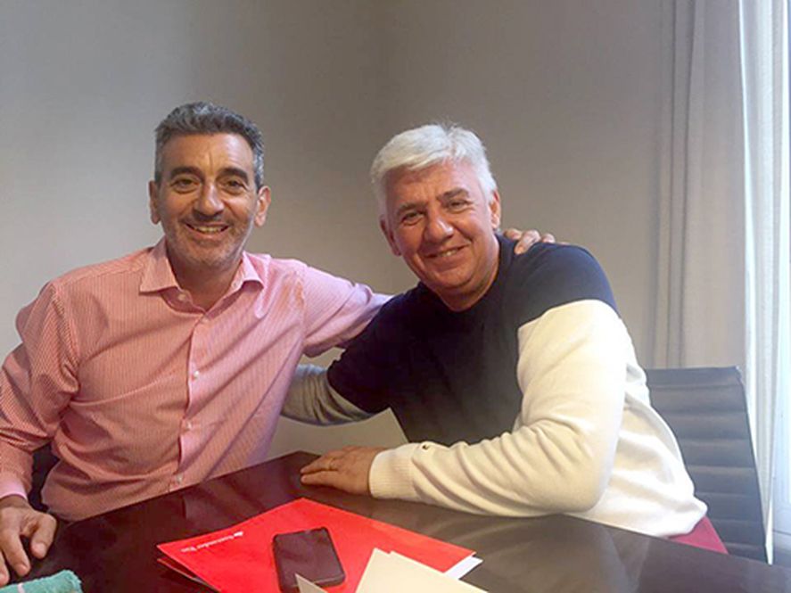 ALejandro Dichiara junto a Florencio Randazzo (foto de archivo)