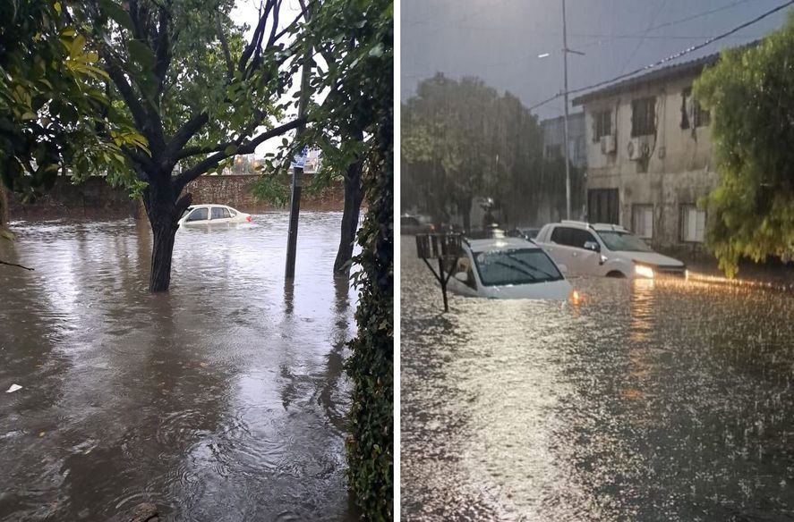 Calles inundadas, árboles caídos y complicaciones en el transporte por ...