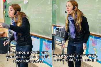 Mirá el video viral de la docente bonaerense.