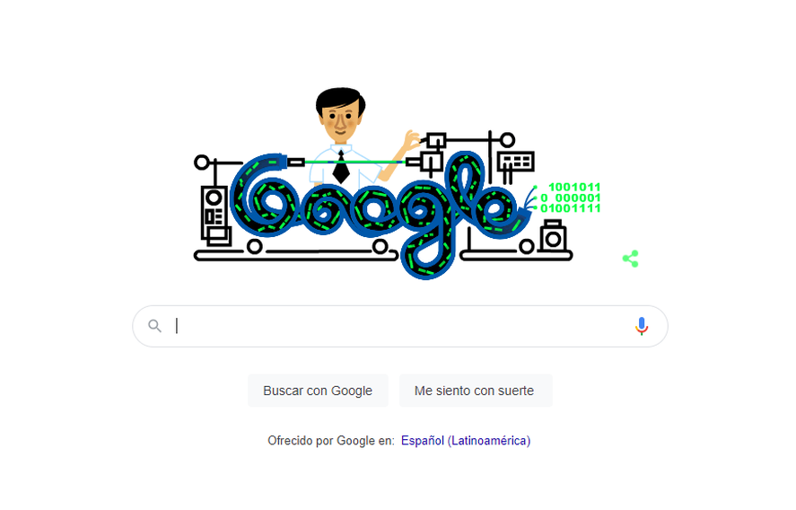 Google sorprendió con su doodle homenajeando al ingeniero Charles K. Kao, creador de la fibra óptica.