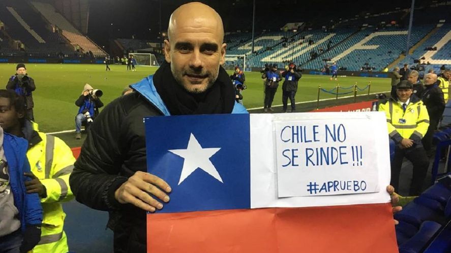 Guardiola bancando al pueblo chileno: el catalán tiene la intención de dirigir en Sudamérica.
