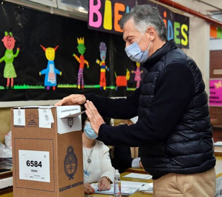 Mauricio Macri celebró el triunfo de Juntos