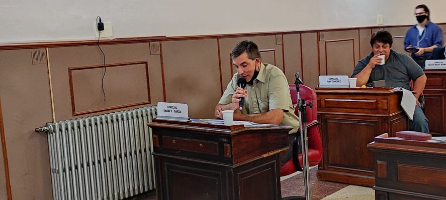 El concejal del Frente de Todos de Olavarría, Ubaldo García