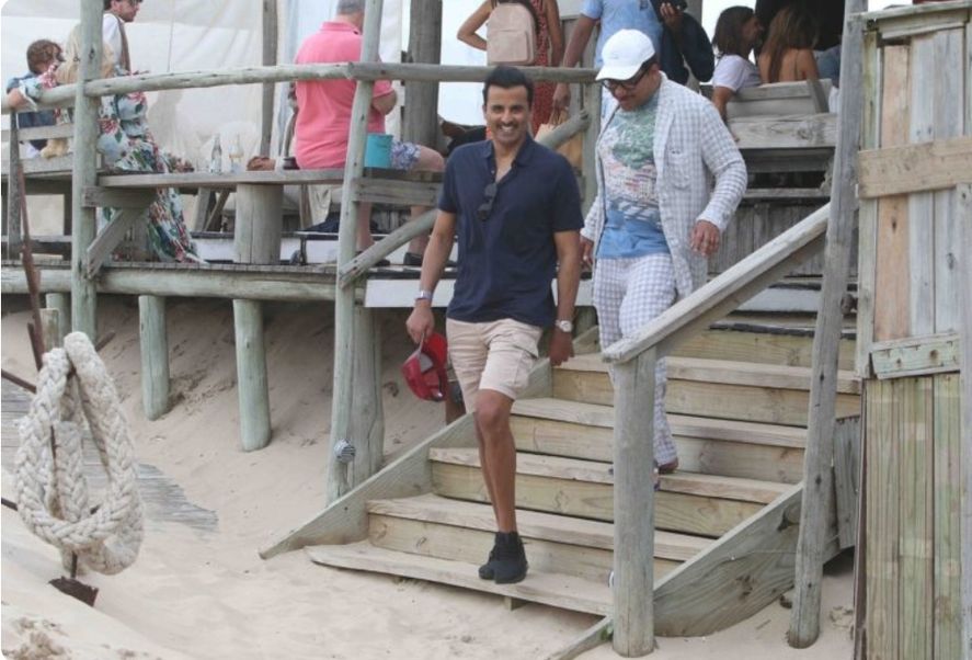 El Emir de Qatar llegó al Puerto La Plata en una visita inesperada