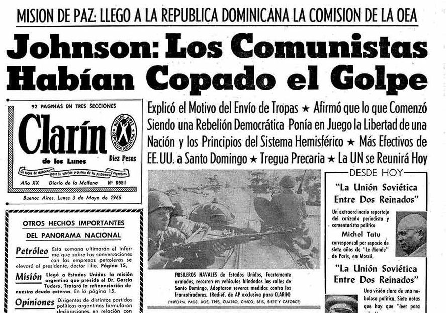 El hilo de Twitter que muestra las distintas invasiones de Estados Unidos y como las presentó Clarín 