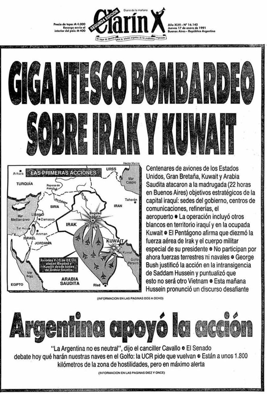 El hilo de Twitter que muestra las distintas invasiones de Estados Unidos y como las presentó Clarín 
