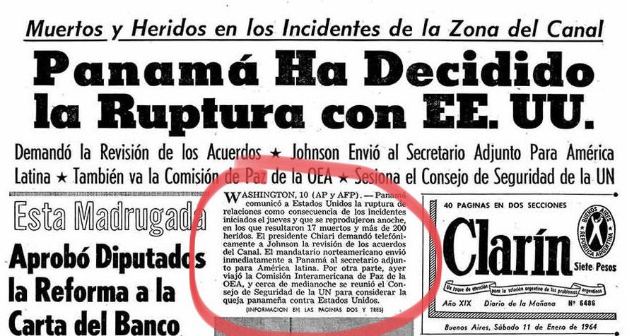 El hilo de Twitter que muestra las distintas invasiones de Estados Unidos y como las presentó Clarín 