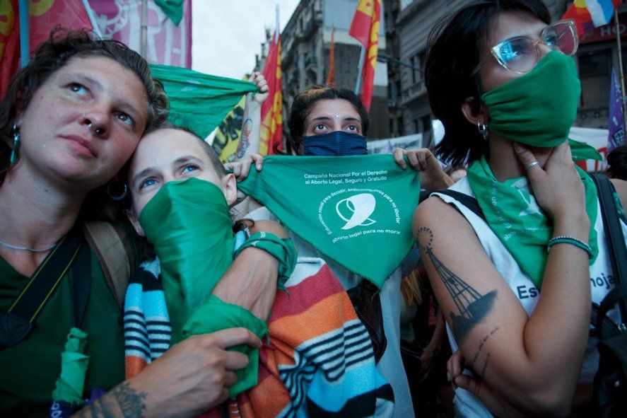 La vigilia frente al Congreso en el debate por la legalización del aborto