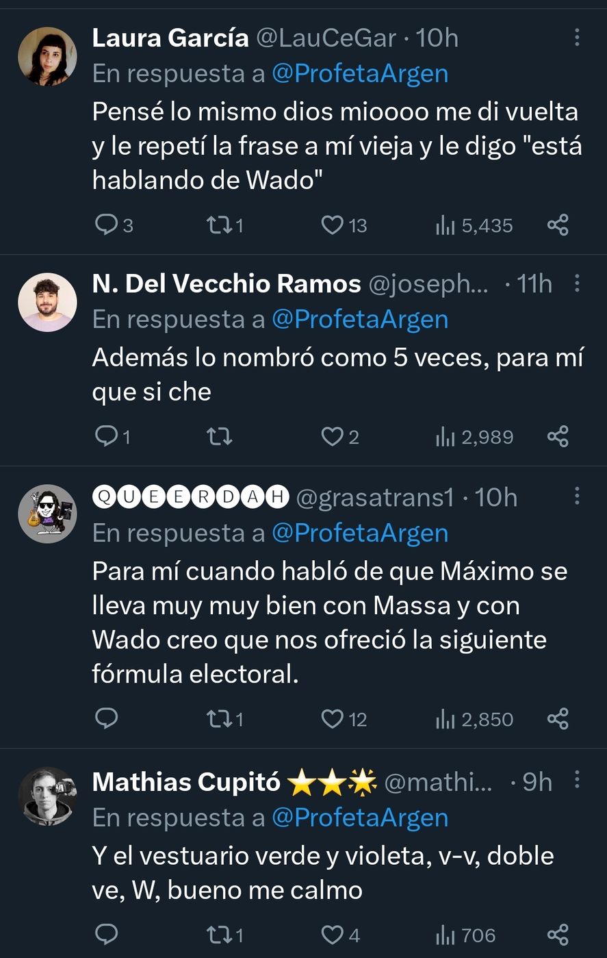Especulaciones en redes sociales acerca de la mención de Cristina Kirchner en forma codificada a Wado de Pedro como candidato presidencial al hablar de