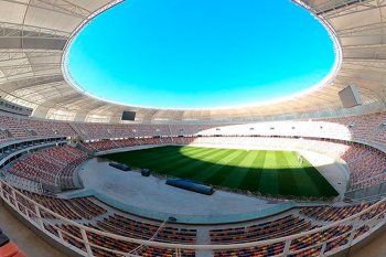 Así luce por dentro el estadio Único de Santiago del Estero.