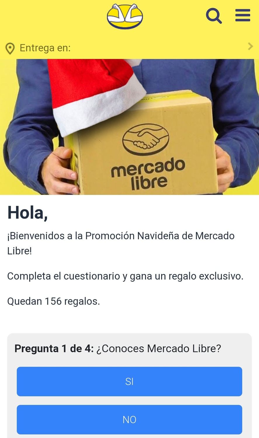 A través de WhatsApp por donde usuarios han recibido un mensaje falso de Mercado Libre donde se ofrecen regalos por completar un formulario. 