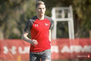 Nahuel Estévez entrenándose en Estudiantes, y además, convocado.