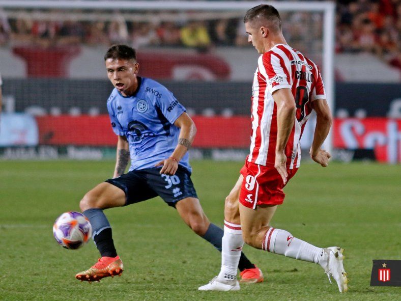 Guido Carrillo en la victoria de Estudiantes ante Belgrano por la Liga Profesional