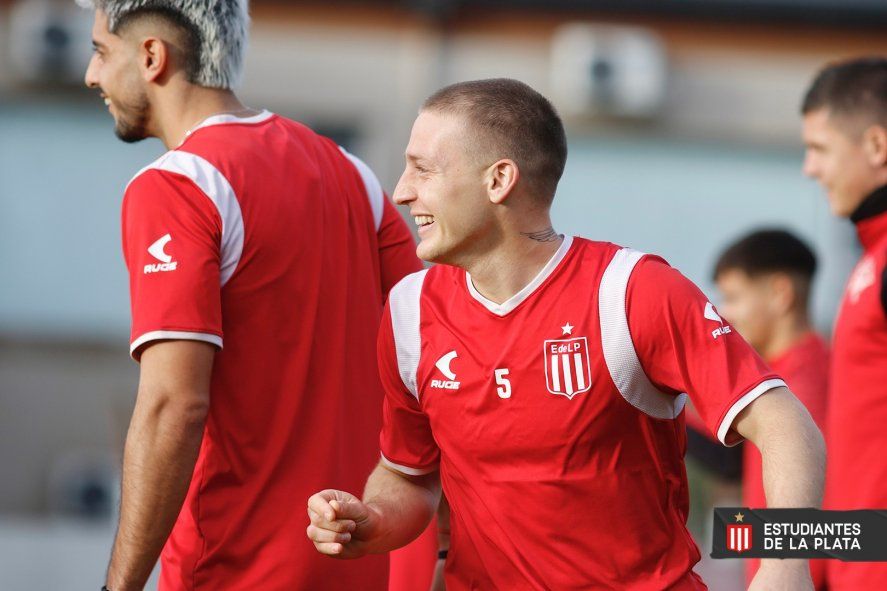 Santiago Ascacibar, vital en Estudiantes, de cara al partido con Rosario Central. Liga Profesional