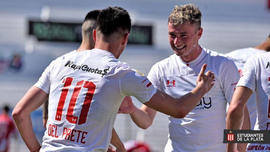 Estudiantes festeja ante Unión en Santa Fe (Prensa EDLP)