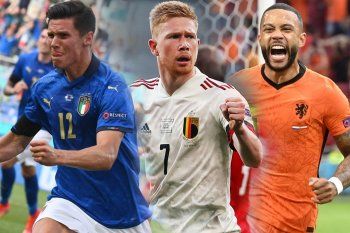 Italia, Bélgica y Países Bajos, los tres seleccionados con puntaje perfecto en la Eurocopa.