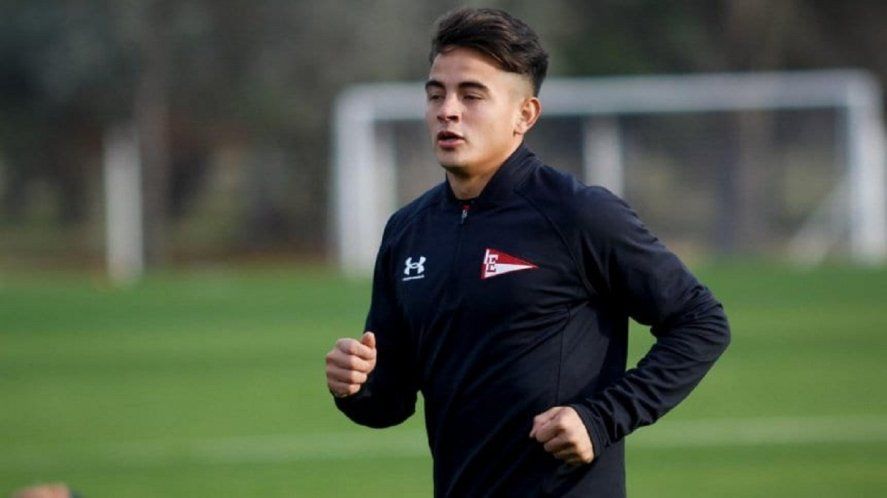 Ezequiel Ramírez entrenando en Estudiantes