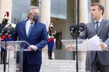 alberto fernandez sumo el apoyo de macron para negociar la deuda con el fmi
