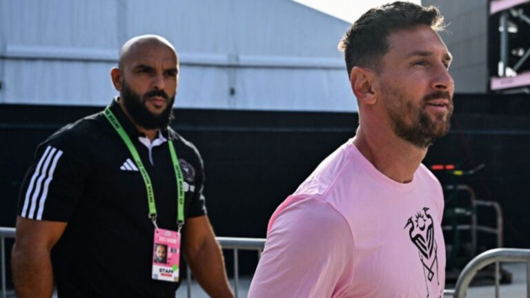 El guardaespalda y ex combatiente que sigue a Messi en Miami