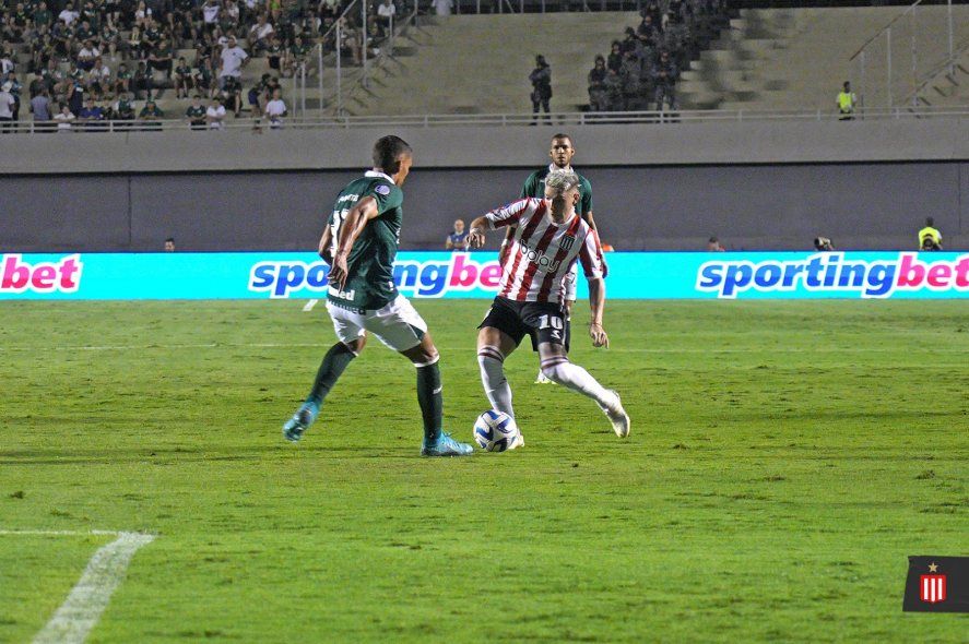 El último gol de Benjamín Rollheiser en Estudiantes fue ante Goiás en Brasil. (Foto: prensa EDLP)