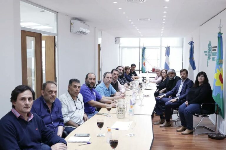 Los docentes fueron recibidos por el ministro Walter Correa