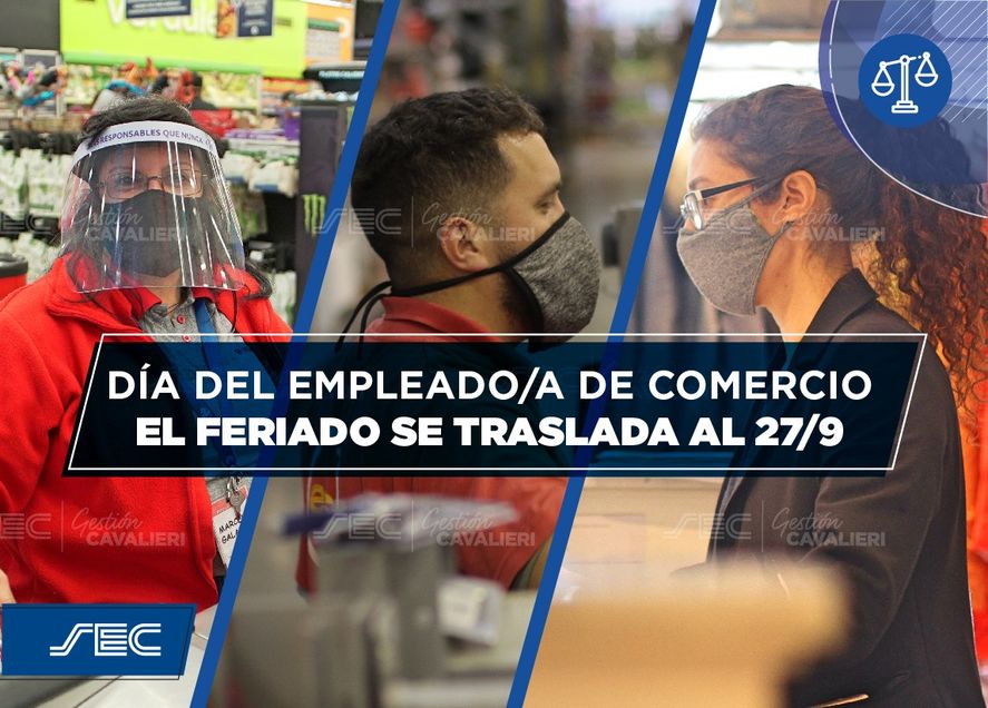 El feriado por el Día del Empleado de Comercio se trasladó al lunes 27 de septiembre