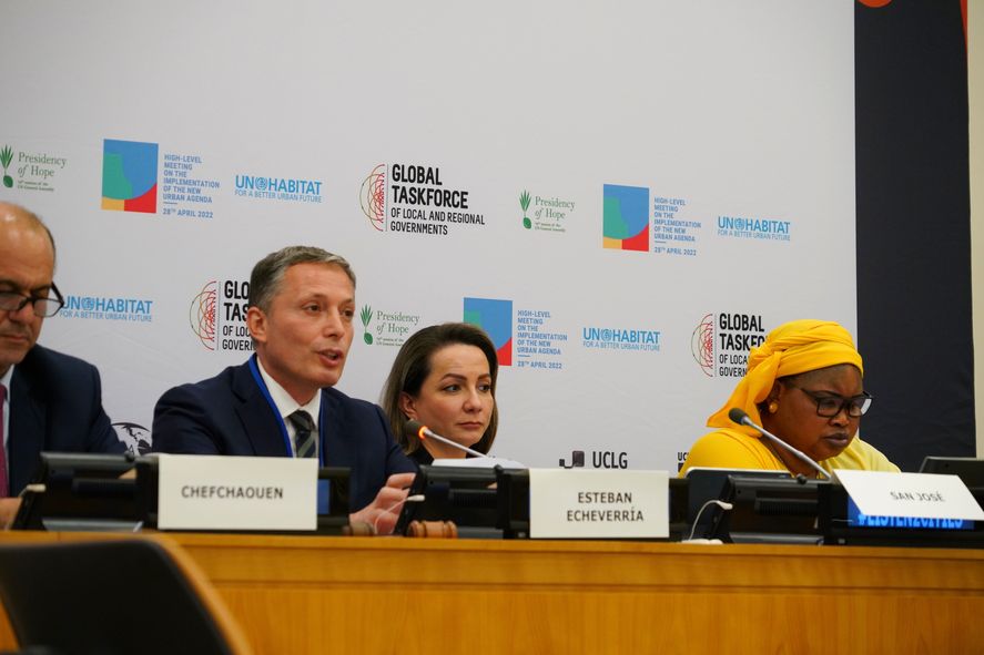 Fernando Gray expone en la ONU.