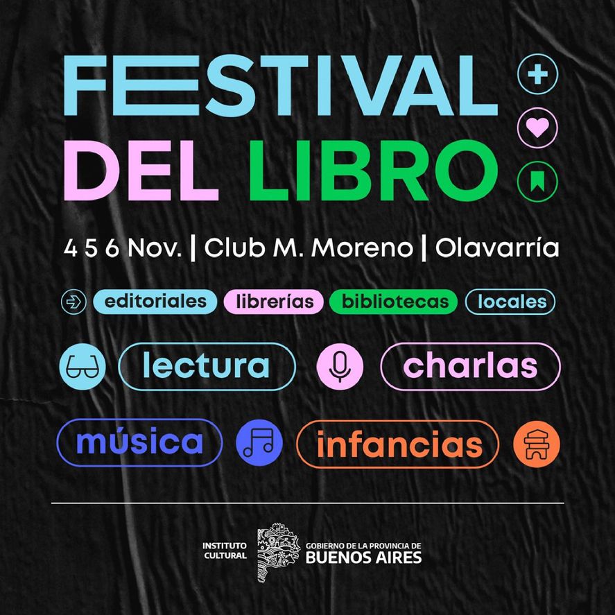El Festival del Libro de Olavarria se realizará por primera vez.