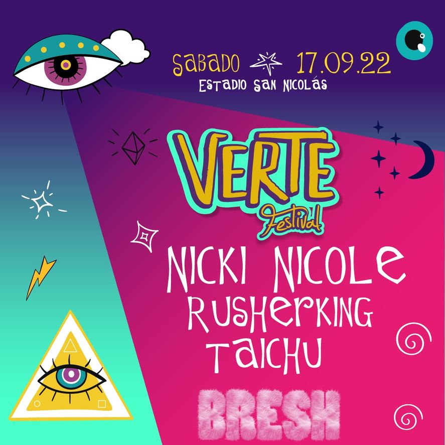 Nicki Nicole, Rusherking y la fiesta Bresh serán parte del Festival Verte en la ciudad bonaerense de San Nicolás de los Arroyos.