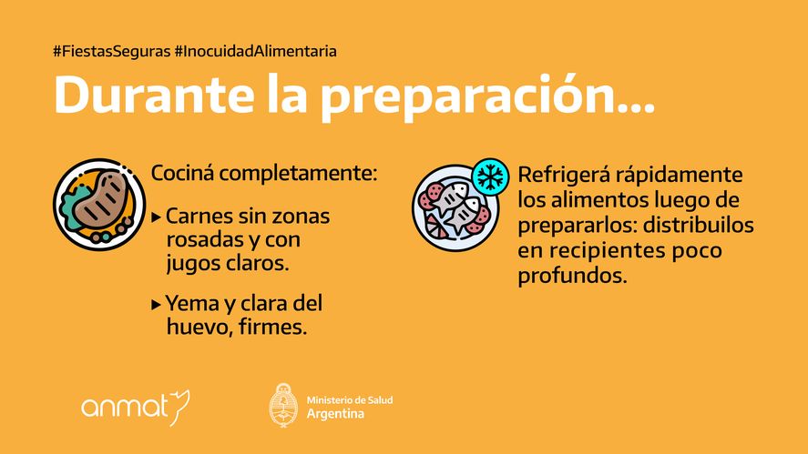 Anmat difundió recomendaciones para Fiestas seguras