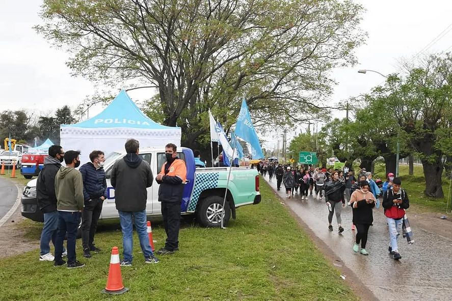 Fieles de todo el país, en la peregrinación a la virgen de Luján (Foto Municipio de Luján) 