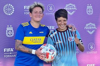 Yamila Rodríguez (Boca) y Micaela Sandoval (UAI) palpitan la final de la Copa Federal del fútbol femenino de AFA.
