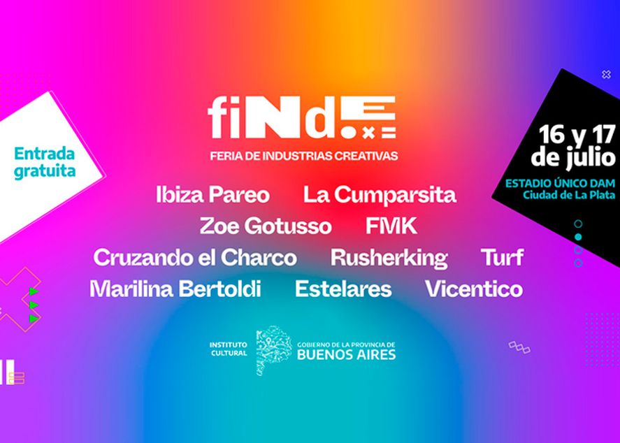 Vicentico, Estelares, Rusherking, Turf, Cruzando el Charco, FMK, Zoe Gotusso, Marilina Bertoldi, La Cumparsita e Ibiza Pareo, serán algunos de los artistas que se presentarán este sábado y domingo en Finde. 