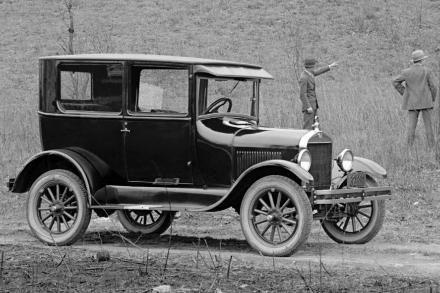 El Ford T en Estados Unidos durante los años locos de la década de 1920