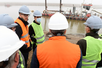 Provincia avanza con las obras en el Río Salado