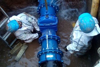 San Fernando: AySA culminó una obra clave para modernizar la red de agua