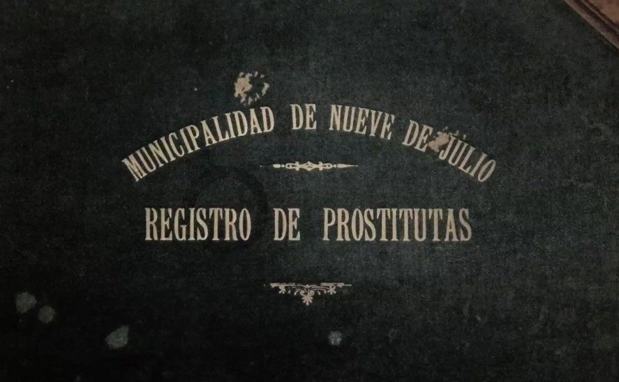 Documentos históricos de registros de prostitución en la Provincia de Buenos Aires 