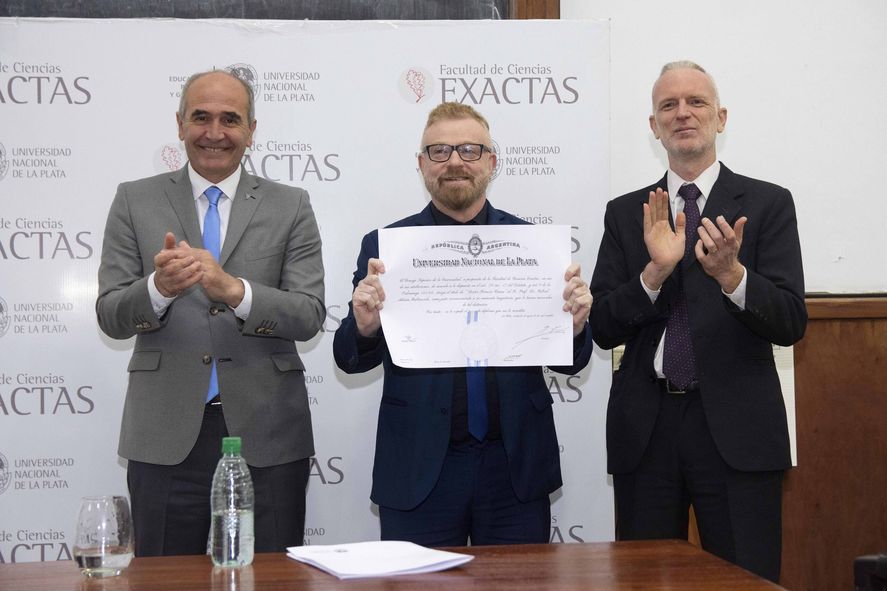 Gabriel Rabinovich recibió el título Doctor Honoris Causa de la Universidad Nacional de La Plata.