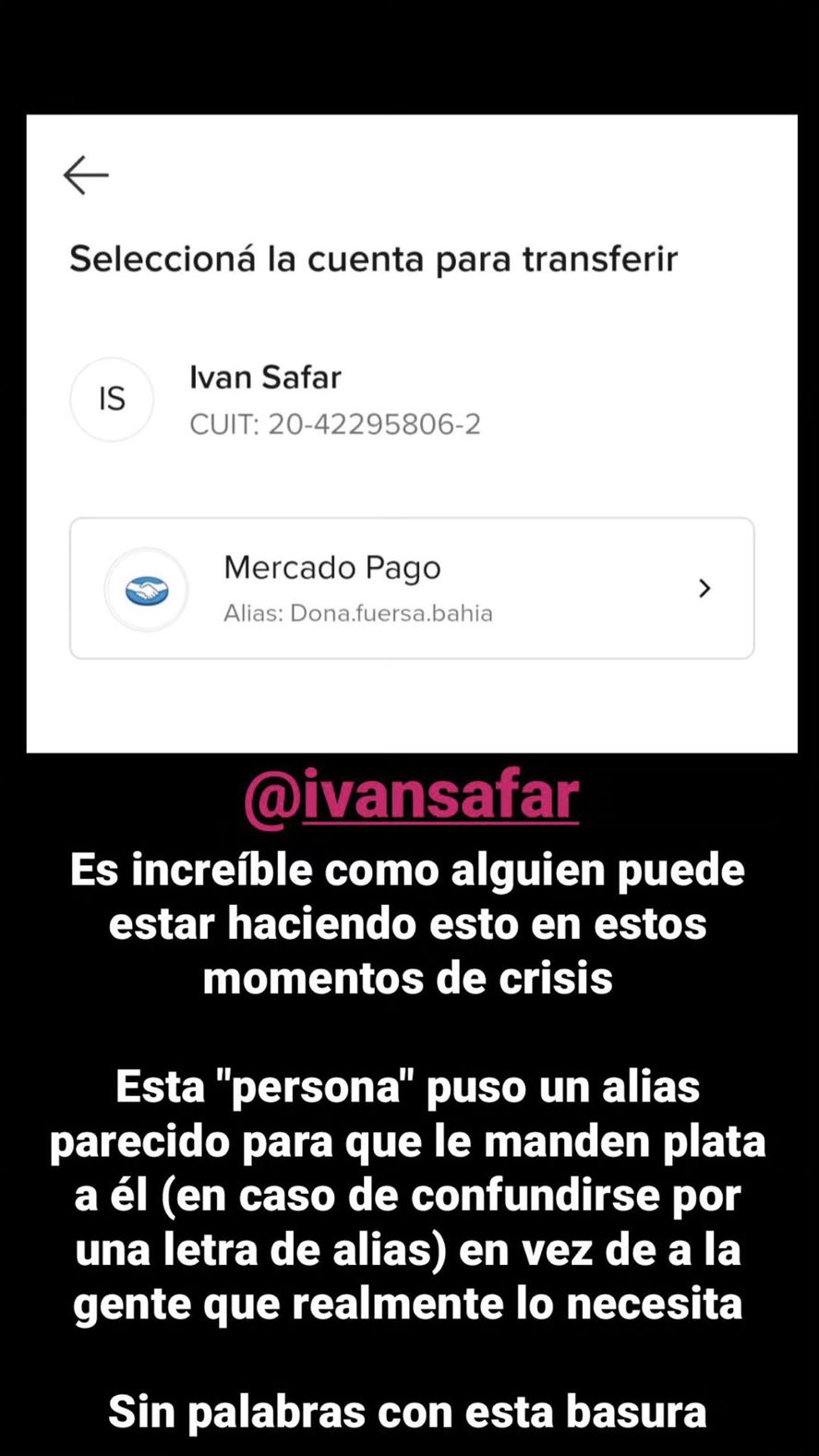 El repudio en redes sociales a la 