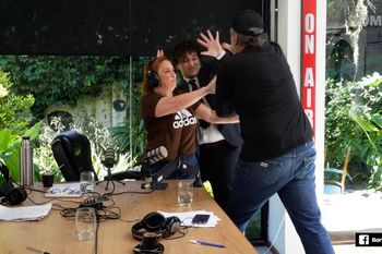 eduardo belliboni vs fran fijap: las imagenes completas del altercado que polarizo las redes sociales